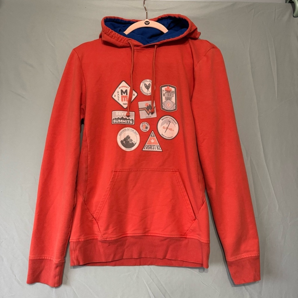 Woods Womens Hiking Hoodie Size Small Orange Outdoors Granola Camping Comfy